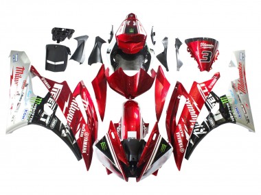Best 2006-2007 Yamaha YZF 600 R6 Motorcycle Fairings - White Red Black Green Monster Milwaukee UK