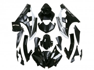 Best 2006-2007 Yamaha YZF 600 R6 Motorcycle Fairings - Glossy Black Matte Black White Motul Michelin UK