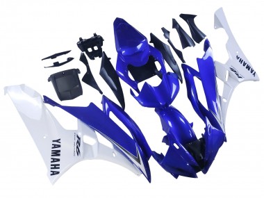 Best 2006-2007 Yamaha YZF 600 R6 Motorcycle Fairings - White Blue Black UK