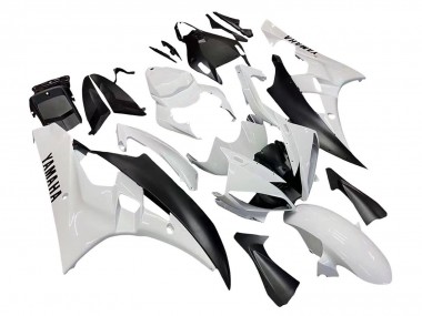 Best 2006-2007 Yamaha YZF 600 R6 Motorcycle Fairings - White Matte Black UK