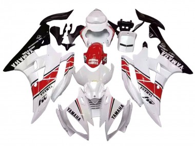Best 2006-2007 Yamaha YZF 600 R6 Motorcycle Fairings - White Red Black Motul UK