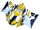 2006-2007 Yamaha YZF 600 R6 Motorcycle Fairings - Yellow White Glossy Black Motul UK