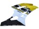 2006-2007 Yamaha YZF 600 R6 Motorcycle Fairings - Yellow White Glossy Black Motul UK