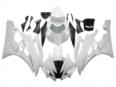 Best 2006-2007 Yamaha YZF 600 R6 Motorcycle Fairings - White UK