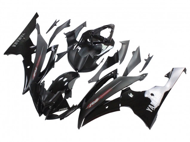 2008-2016 Yamaha YZF 600 R6 Motorcycle Fairings - Glossy Black Matte Black UK
