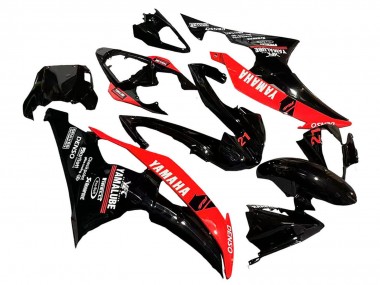 Best 2008-2016 Yamaha YZF 600 R6 Motorcycle Fairings - Red Glossy Black DENSO Yamalube 21 UK