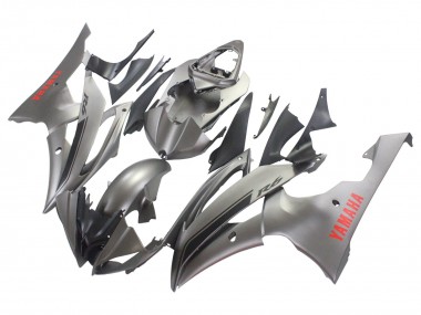 Best 2008-2016 Yamaha YZF 600 R6 Motorcycle Fairings - Matte Grey Red Decals UK