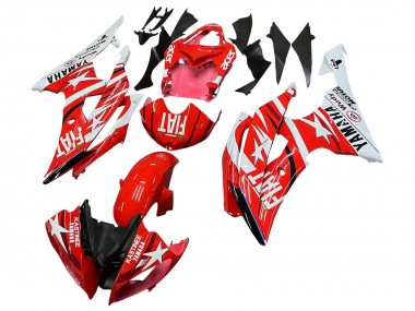 Best 2008-2016 Yamaha YZF 600 R6 Motorcycle Fairings - White Red Black Fiat Acer UK