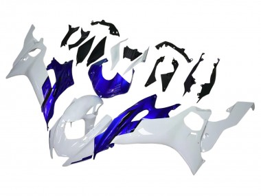 Best 2017-2023 Yamaha YZF 600 R6 Motorcycle Fairings - White Blue UK