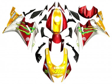 Best 2017-2023 Yamaha YZF 600 R6 Motorcycle Fairings - Gold Red Green Monster UK