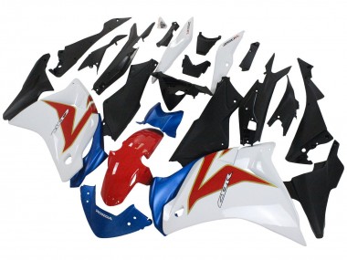 Best 2011-2015 Honda CBR250RR Motorcycle Fairings - White Red Light Blue UK