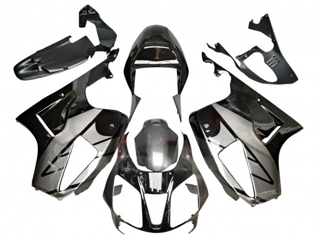 2000-2006 Honda VTR1000 Motorcycle Fairings - Silver Glossy Black UK