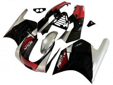 Best 1988-1989 Honda NSR250R Motorcycle Fairings - Silver Red Glossy Black UK