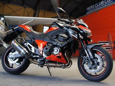 Best 2014-2019 Kawasaki Z1000 Motorcycle Fairings - Red White Orange Black UK