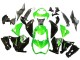2013-2018 Kawasaki Z800 Motorcycle Fairings - Green Glossy Black UK