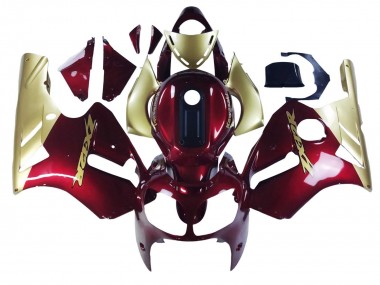Best 2000-2001 Kawasaki ZX12R Motorcycle Fairings - Red Gold UK