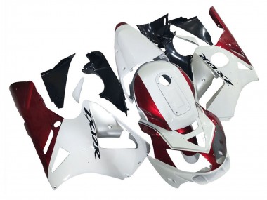 Best 2002-2006 Kawasaki ZX12R Motorcycle Fairings - White Red Black UK