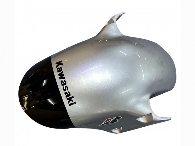 2002-2003 Kawasaki ZX9R Motorcycle Fairings - Silver Glossy Black Monster Elf UK