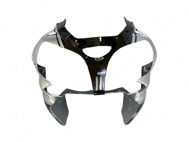 2002-2003 Kawasaki ZX9R Motorcycle Fairings - Silver Glossy Black Monster Elf UK