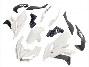 Best 2015-2021 Kawasaki Versys 650 Motorcycle Fairings - White Matte Black UK
