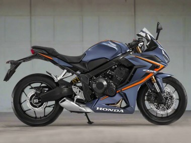 Best 2019-2020 Honda CBR650R Motorcycle Fairings - Glossy Dark Blue Orange Black UK