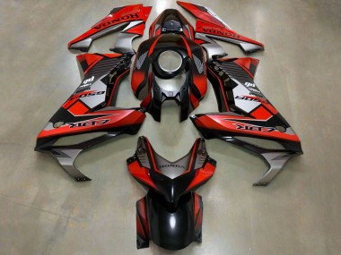 Best 2021-2023 Honda CBR650R Motorcycle Fairings - Red Silver Glossy Black UK