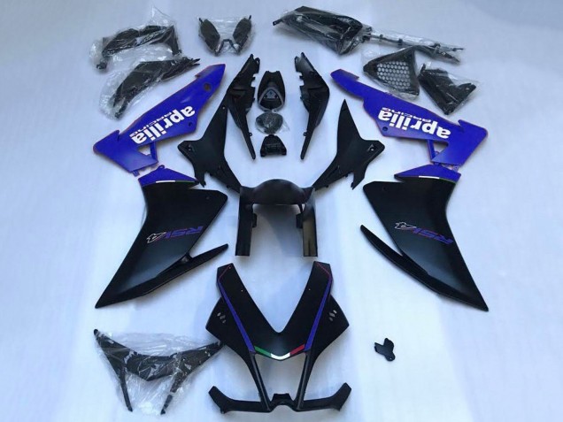 2009-2015 Aprilia RSV4 1000 Motorcycle Fairings - Matte Black Blue UK