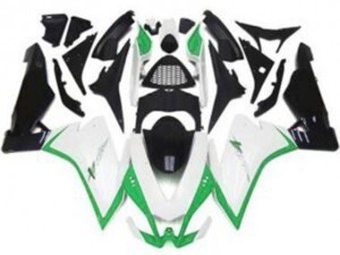 Best 2009-2015 Aprilia RSV4 1000 Motorcycle Fairings - White Green Black UK