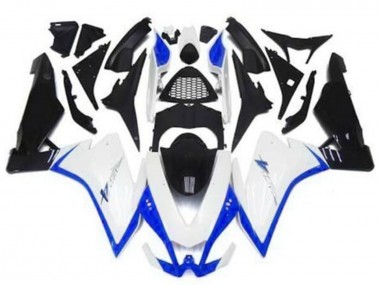 Best 2009-2015 Aprilia RSV4 1000 Motorcycle Fairings - White Blue Black UK