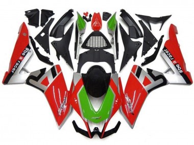 Best 2009-2015 Aprilia RSV4 1000 Motorcycle Fairings - Red Silver Green Black UK