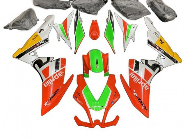 2009-2015 Aprilia RSV4 1000 Motorcycle Fairings - Red Green White Yellow UK