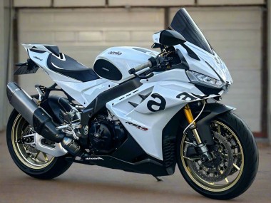 Best 2021-2024 Aprilia RSV4 1100 Motorcycle Fairings - White Black UK