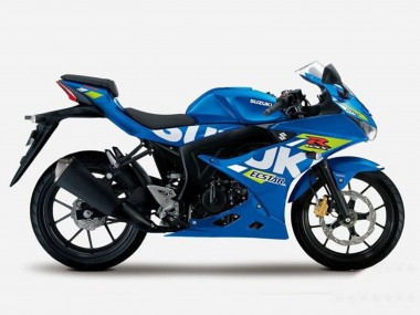 Best 2017-2025 Suzuki GSXR125 Motorcycle Fairings - Blue Yellow Ecstar UK