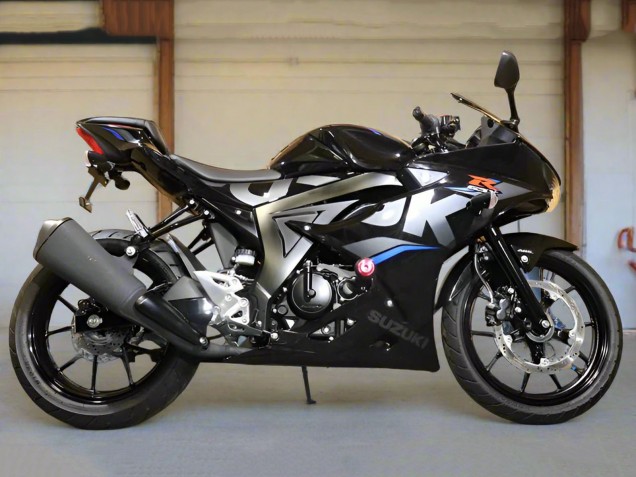 2017-2025 Suzuki GSXR125 Motorcycle Fairings - Black Silver Blue UK