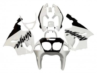Best 1996-2003 Kawasaki ZX7R Motorcycle Fairings - White Black UK