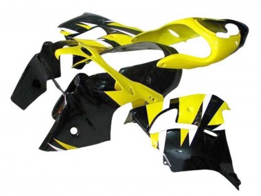 Best 2000-2001 Kawasaki ZX9R Motorcycle Fairings - Yellow Black UK