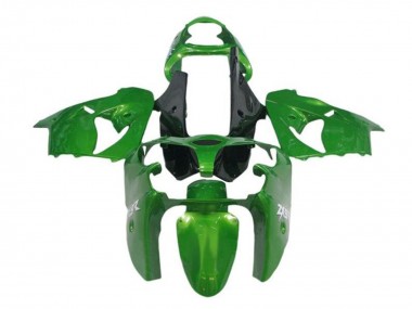 Best 2000-2001 Kawasaki ZX9R Motorcycle Fairings - Green Black UK