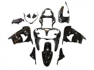 Best 2002-2003 Kawasaki ZX9R Motorcycle Fairings - Black White UK