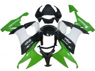 Best 2008-2010 Kawasaki ZX10R Motorcycle Fairing - Green White Black UK
