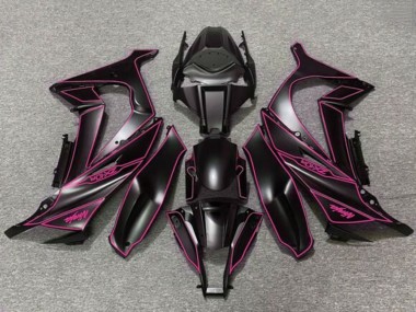 Best 2011-2015 Kawasaki ZX10R Motorcycle Fairings - Matte Black Purple UK