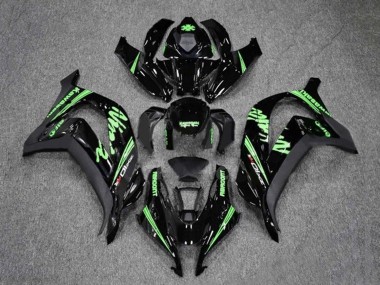 Best 2016-2020 Kawasaki ZX10R Motorcycle Fairings - Glossy Black Green UK