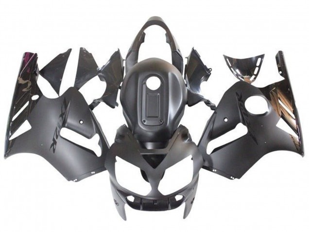 2002-2006 Kawasaki ZX12R Motorcycle Fairings - Matte Black Glossy Black UK