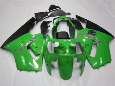 Best 2002-2006 Kawasaki ZX12R Motorcycle Fairings - Green Black Purple UK