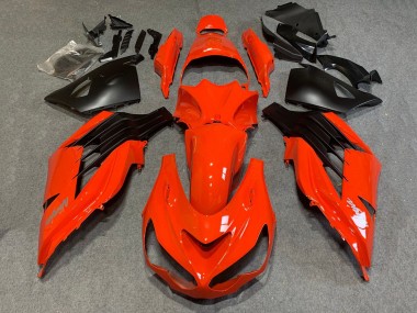 Best 2006-2011 Kawasaki ZX14R ZZR1400 Motorcycle Fairings - Red Matte Black UK
