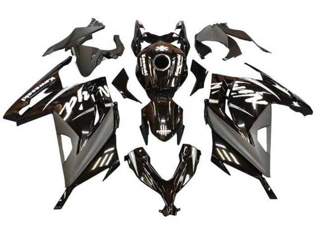 2013-2017 Kawasaki EX300 Motorcycle Fairings - Glossy Black Matte Black White UK