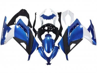 Best 2013-2024 Kawasaki EX300 Motorcycle Fairings - White Blue Black UK