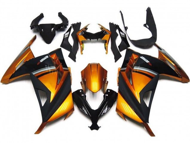 2013-2024 Kawasaki EX300 Motorcycle Fairings - Orange Black Grey UK