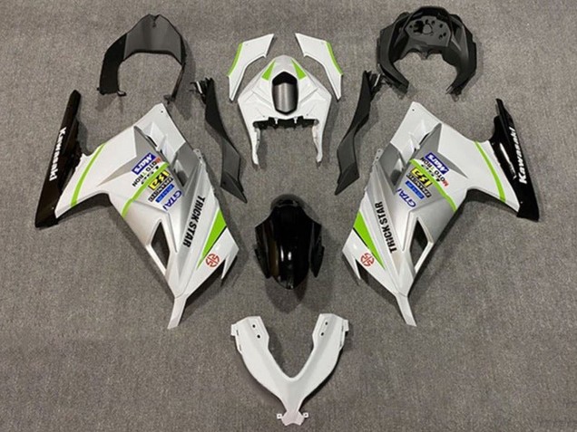 2013-2017 Kawasaki EX300 Motorcycle Fairings - White Silver Green Black UK