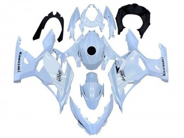 Best 2018-2024 Kawasaki Ninja 400 Motorcycle Fairings - Pearl White UK