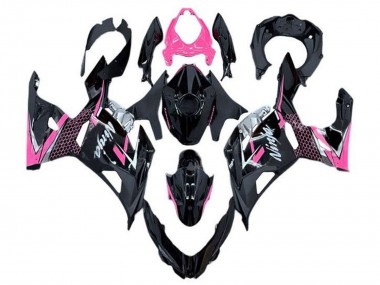 Best 2018-2024 Kawasaki Ninja 400 Motorcycle Fairing - Glossy Black Pink White UK